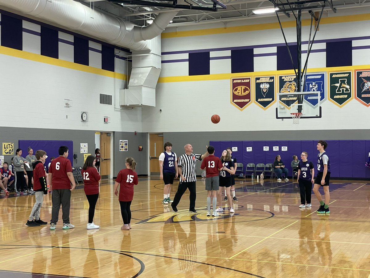 Looking back at a great day at Avon Middle School with the initial Unified Sports basketball game.  Congratulations to the staff at AMS for putting together an exciting and inclusive event for six local school districts!