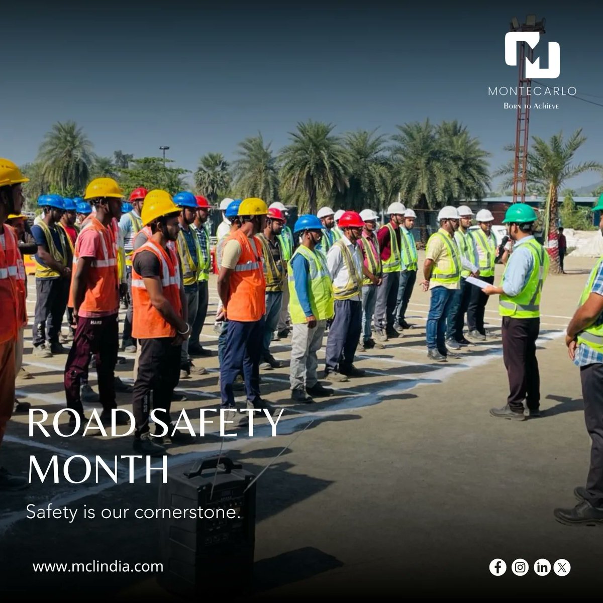 Building the future with Montecarlo Limited, where safety isn't just a rule; it's our shared commitment.

#construction #safetyfirst #business #montecarlo #infrastructure #safetyculture #development #nationbuilding #roadsafety  #innovationindia