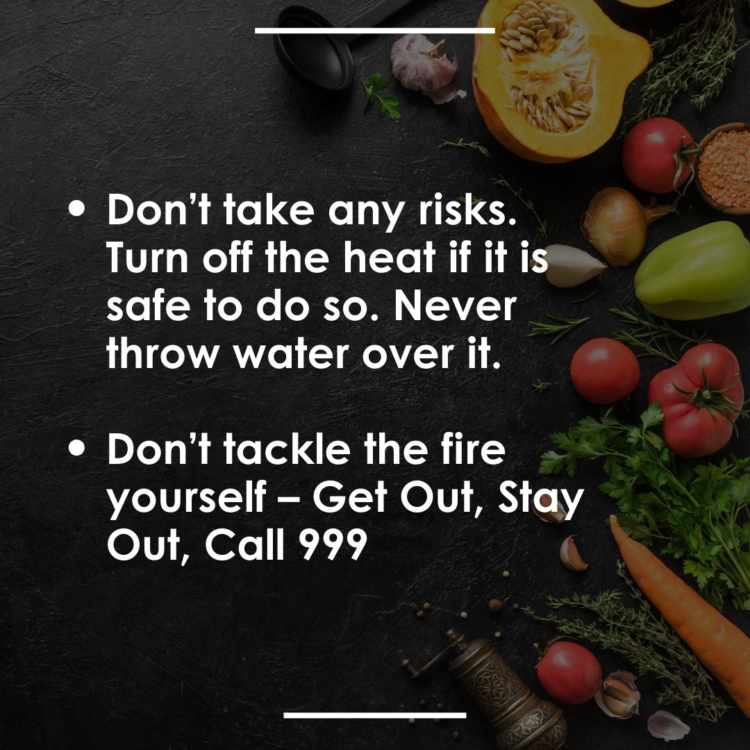 Most fires start in the kitchen 🍳🔥 Keep your family safe - never leave cooking unattended. Visit leics-fire.gov.uk/your-safety/at… for more fire safety information.