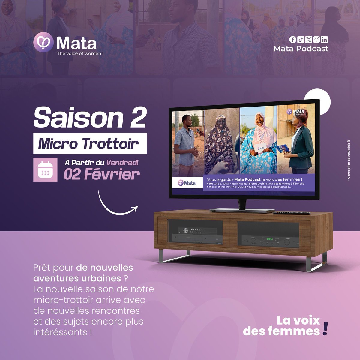 Fini les vacances 📢🥳📺! 
C'est le lancement de la saison 2 de notre rubrique "MICRO TROTTOIR". 

Rejoignez-nous dès ce vendredi 2 février pour découvrir de nouvelles rencontres et des sujets encore plus intéressants sur nos différents réseaux sociaux 😇!