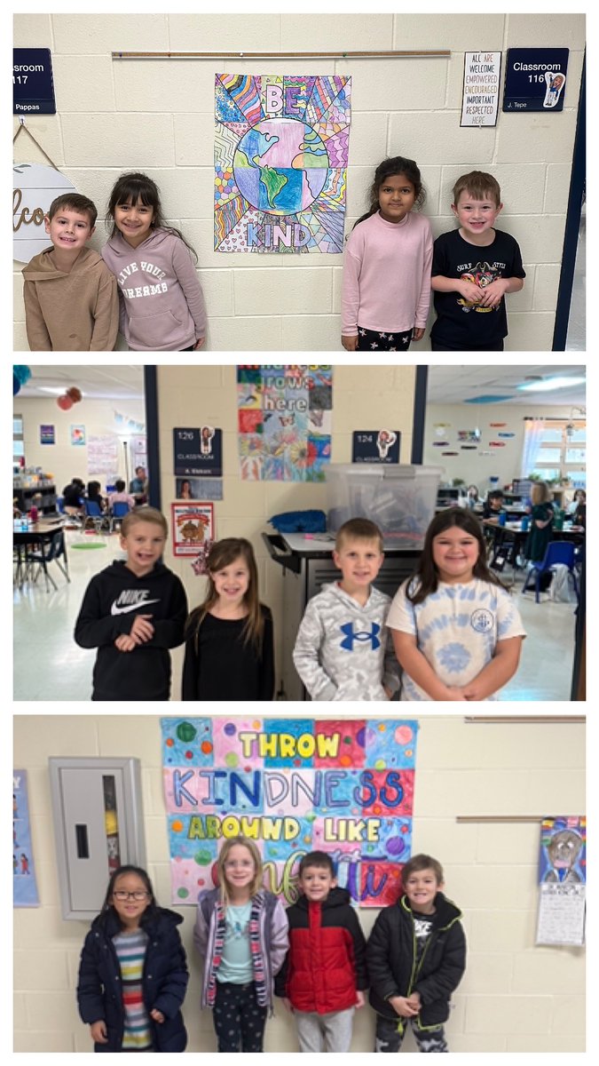 Last week we celebrated the annual #GreatKindnessChallenge with our <a href="/KMEKnights/">KME Knights</a>. One project was grade level collaborative posters with classrooms coloring the spaces to match the kindness they noticed &amp; named throughout the week!