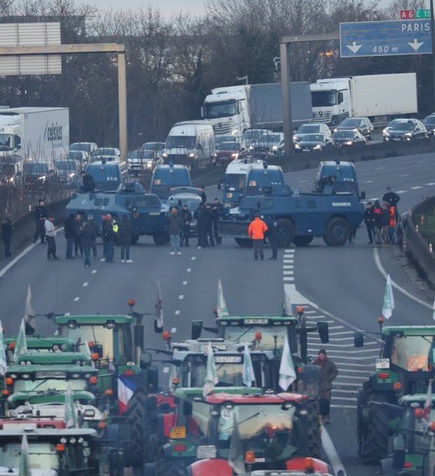 Europe Erupts In Widespread Farmer Protests As Revolt Against 'Green' Policies Intensifies