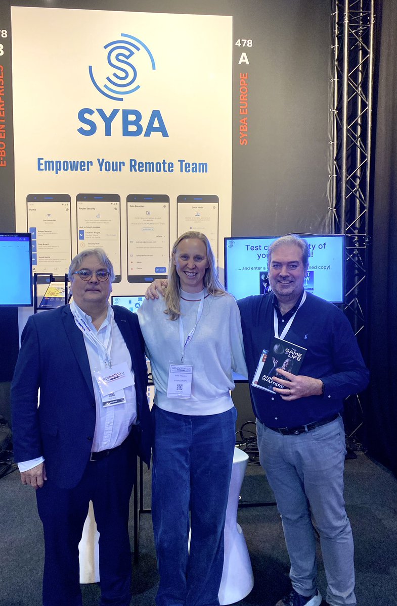 Join us at #indumation24. Test your data at our syba.io  booth and make a chance to win a signed copy of Ann Wauters’ inspirational book. You cam find us next to HOWEST Hogeschool West-Vlaanderen with Kurt Callewaert #remoteworkforce #cybersecurity.