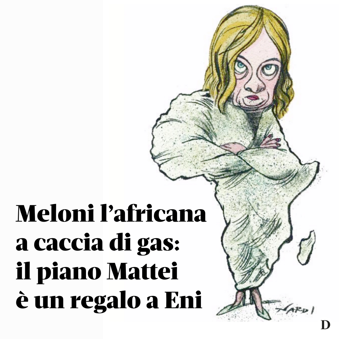 Domani (@domanigiornale) on Twitter photo Dall'Egitto al Congo al Mozambico, con il #pianoMattei il governo #Meloni segue la rotta tracciata da #Eni. Con l'obiettivo dichiarato di garantire la sicurezza energetica, moltiplicando i profitti del gruppo👉bit.ly/3HH0u9A
✍️<a href="/VMalagutti/">Vittorio Malagutti</a>
✏️<a href="/marilena_nardi_/">marilena nardi</a> Dall'Egitto al Congo al Mozambico, con il #pianoMattei il governo #Meloni segue la rotta tracciata da #Eni. Con l'obiettivo dichiarato di garantire la sicurezza energetica, moltiplicando i profitti del gruppo👉bit.ly/3HH0u9A
✍️<a href="/VMalagutti/">Vittorio Malagutti</a>
✏️<a href="/marilena_nardi_/">marilena nardi</a>