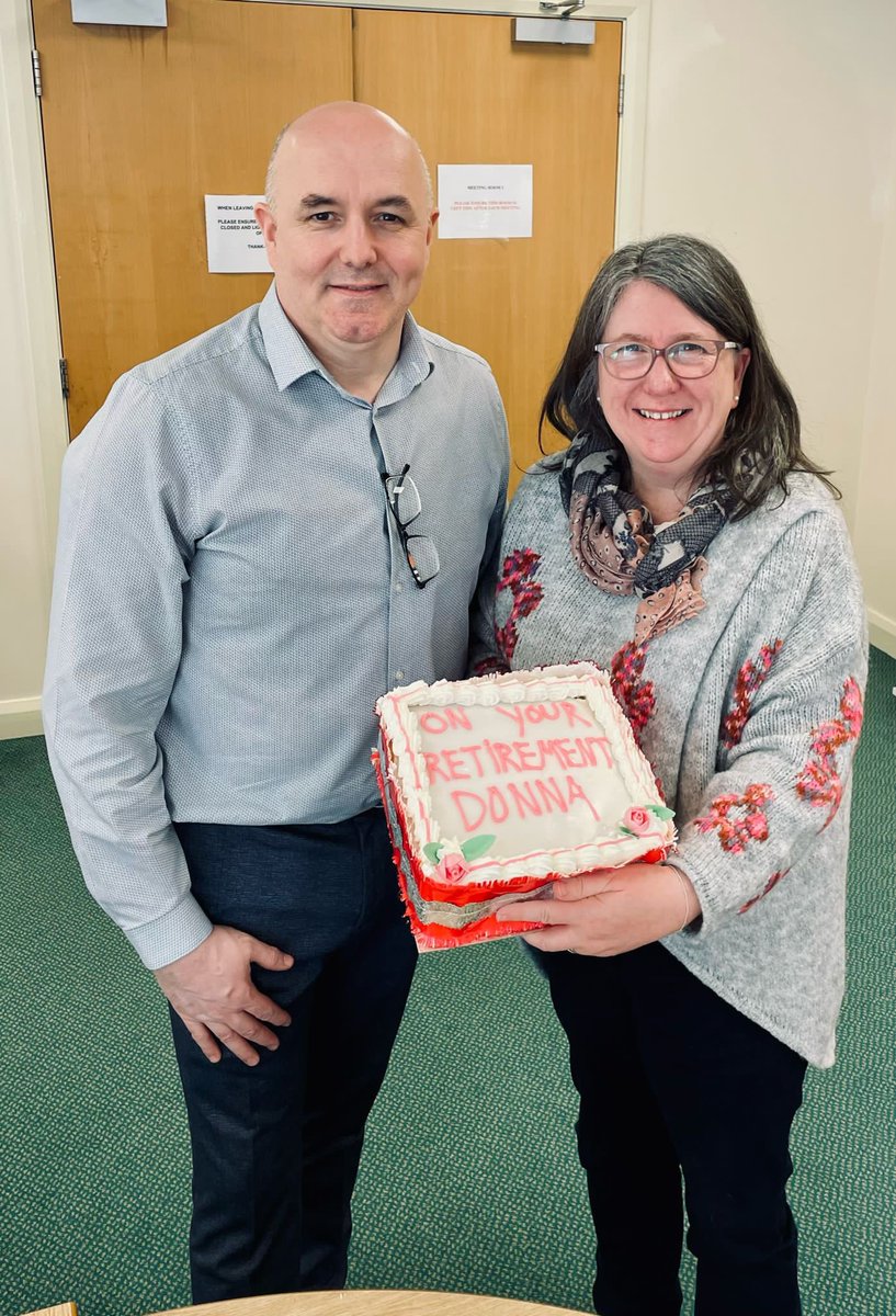 Delighted to welcome Donna Gallagher @dmg243 former academic lead for OU in NI to @WesternHSCTrust to wish Happy Retirement and say Thank You for the professional leadership she has provided to OU education for nurses. A classic example of ‘From small beginnings….’