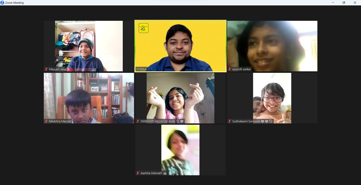 DOBnAssociates's tweet photo. Derek O'Brien and Associates conducting a GK &amp; Current Affairs session for the students of Classes 3 - 4 of Garden High School Kalyani on 27 January. #onlinelearning https://t.co/LRIlozE7Um