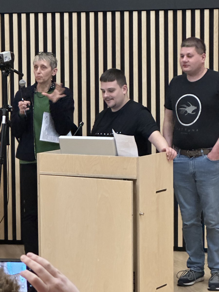 MirusWales's tweet photo. Mirus Reps Alex and Adam have been speaking about #VoiceAgencyControl at the Foundational Alliance Wales annual conference.
Their talk focused on why it's important that people have a voice and have input in to the design of services that matter to them. https://t.co/rbf5iXoMmL