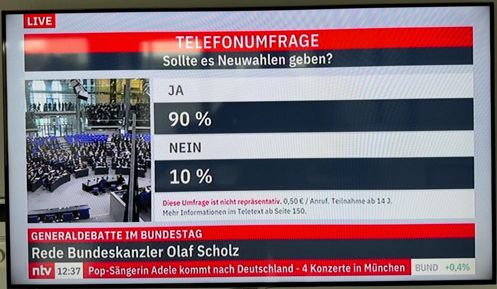 BB12_DE's tweet image. Umfrage zur #Generaldebatte im Bundestag.

#Scholz
#Ampel
#AmpelDesGrauens
#AmpelMussWeg!