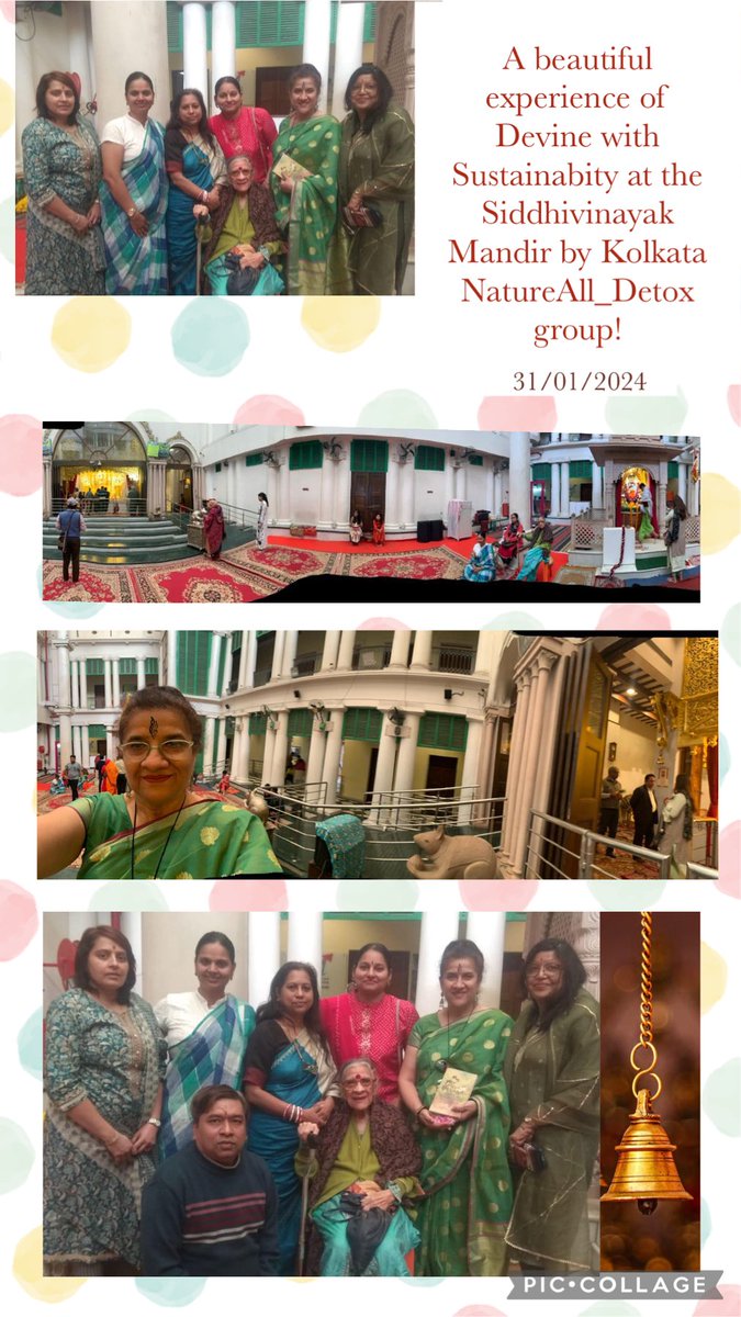 DIVINITY with SUSTAINABITY!
Besides doing darshan of Siddhivinayak in College Street, Kolkata, NatureAll_Detox group members met and spoke to the management and discussed the profit and opportunity of sustainable Handling Treating & Safe Disposal of the mandir surplus and waste!