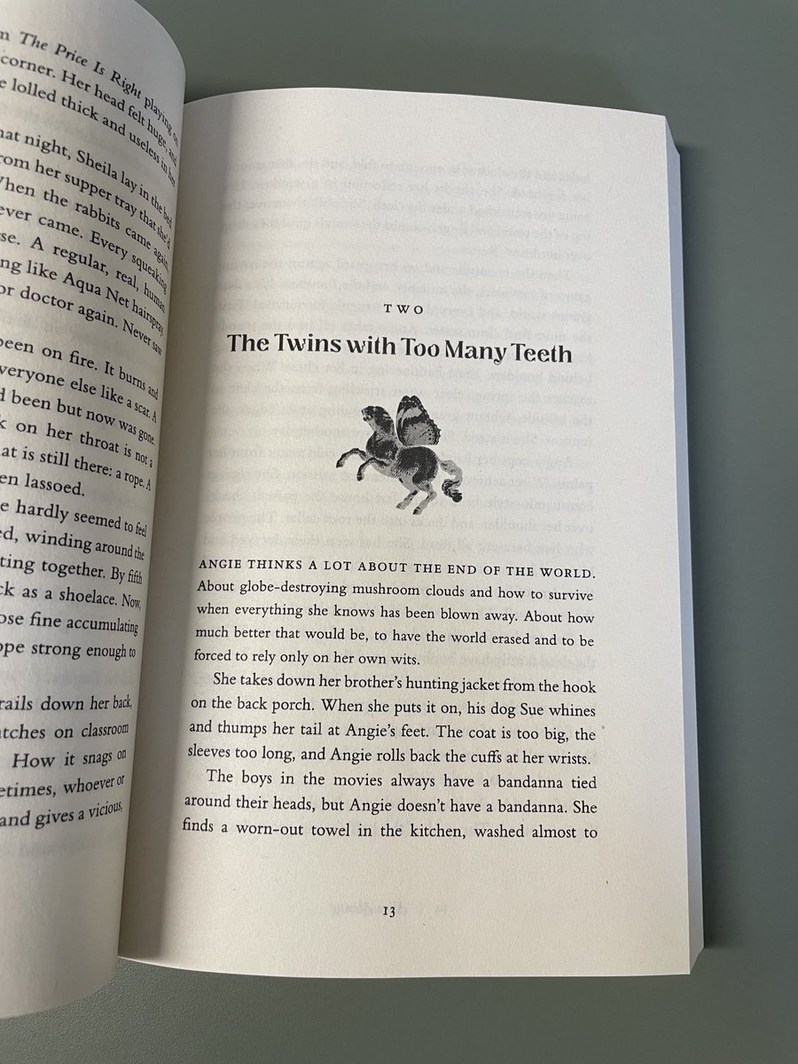 Proofs of <a href="/alering/">Alisa Alering</a>'s SMOTHERMOSS have wriggled their way out of the undergrowth - ferns on ferns, the typeface of dreams, and a horrible little chimera at every chapter heading, courtesy of the design geniuses at <a href="/Tin_House/">Tin House</a> 🌿
