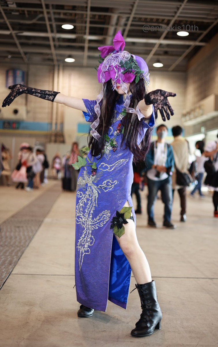 原作の隣に自分のコスを貼る #東方project 豫母都日狭美（よもつひさみ