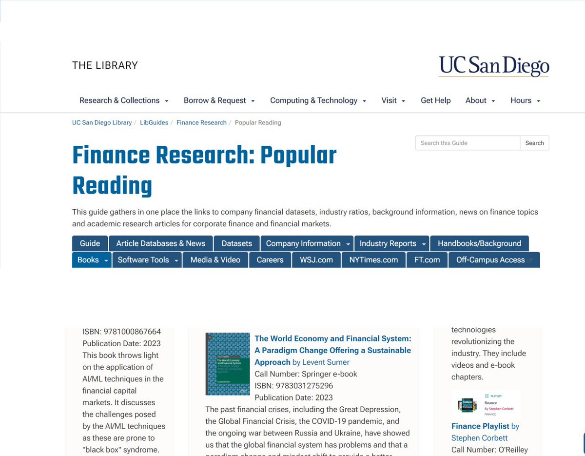 "The World Economy and Financial System: A Paradigm Change Offering a Sustainable Approach" şimdi Harvard University Book Store:

lnkd.in/dMtQDNit

 ve UC San Diego (University of California San Diego) Kütüphanesi Popüler Kitaplar arasında

lnkd.in/ddinm4yw