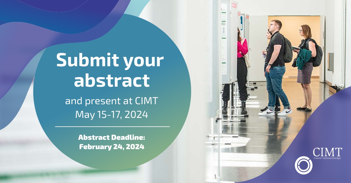 Join us in Mainz, Germany for Europe's #Cancerimmunotherapy Meeting, May 15-17, 2024. Registration and abstract submission is open. meeting.cimt.eu
