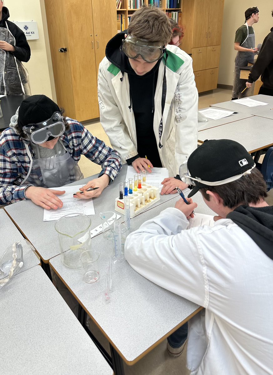 Exciting day in Grade 10! Mrs. Hearn, Mrs. MacIsaac, and Mr. King organized an innovative January summative assessment with hands-on group lab rotations. Learning in action! #ScienceEd #Grade10 #HandsOnLearning
