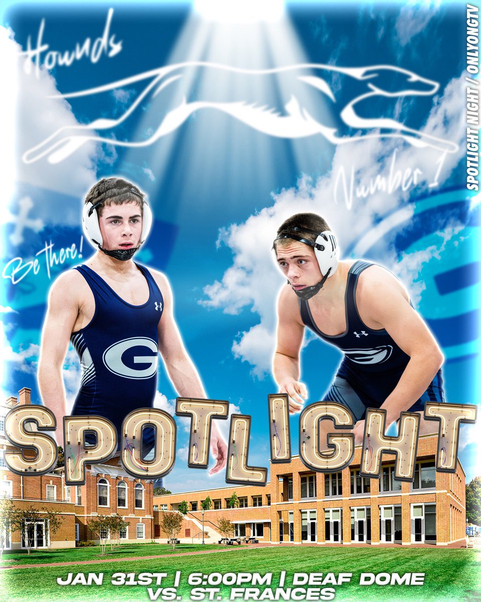 It’s spotlight night! Hounds take on Panthers today at 6 in the deaf dome. Tune in to support the guys! #onlyongtv