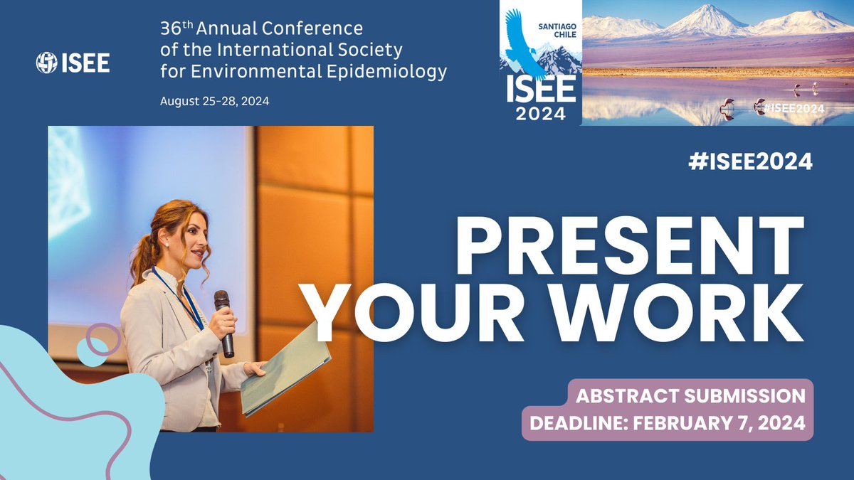 🌍 Don't miss your chance to present your research to a global audience at #ISEE2024! Submit your abstract now for the opportunity to showcase your work on an international platform! bit.ly/3OpO35X