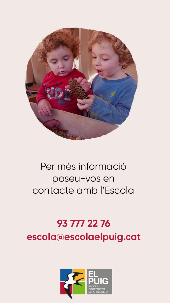 EscolaElPuig's tweet photo. PORTES OBERTES Educació Infantil, Educació Primària i Educació Secundària. Dissabte 17 de febrer a les 11h.

Obrim les portes de bat a bat perquè pugueu acostar-vos a veure i sentir l'Escola.

Per més informació truqueu al 93 777 22 76

#portesobertes #curs20242025 #escolescoop https://t.co/mO6uAmMcQD