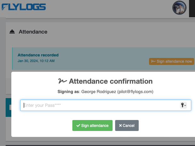 flylogs_com's tweet photo. Now you can require your students to sign the attendance records after the teacher inserts them for the current class.
Activate this feature in your training settings page! https://t.co/fvpwmVz8a0