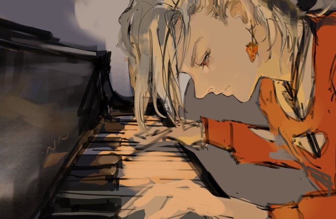 「ピアノ ショートヘア」のTwitter画像/イラスト(新着)
