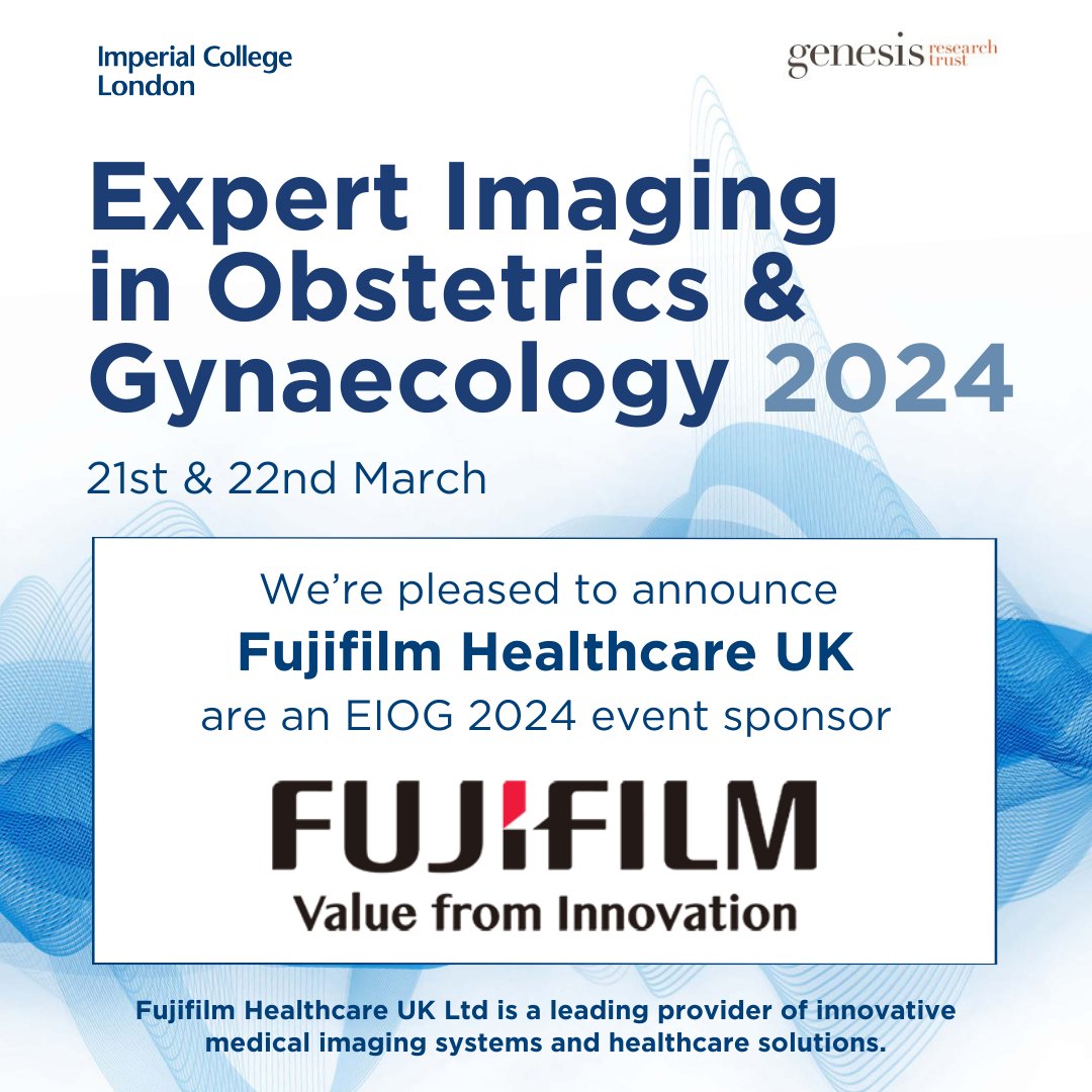 Exciting news 🙌
@FujifilmHealthUK is a confirmed sponsor of the Expert Imaging in #Obstetrics & #Gynaecology 2024 Conference
Meet @FujifilmHealthUK and access the latest in medical imaging innovations at EIOG 2024: bit.ly/3HDdD3B
#ObGynImaging #HealthcareInnovation