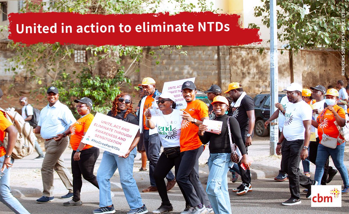 To mark #WorldNTDDay in Nigeria🇳🇬 @cbmWorldwide
@cbmIEH in collaboration with @Fmohnigeria and other partners organised a week-long initiative, spreading awareness through road shows, outreaches, and symposiums. 

Together we can Unite, Act, and Eliminate #NTDs