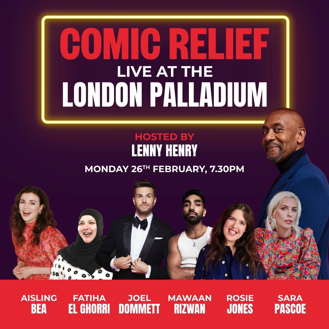 📣 Me and my band are performing at the @LondonPalladium, to raise money for @ComicRelief 🎟️ Get your tix here: comicrelief.com/standup With @WeeMissBea @fatihaelghorri @josierones @sarapascoe & @joeldommett