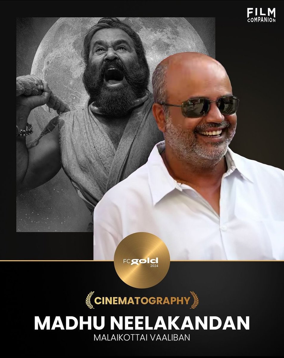 nikhilmuraleed9's tweet photo. #FCGold for Madhu Neelakandan for his work in #MalaikottaiVaaliban ✨✨ https://t.co/LbAwvOakxD