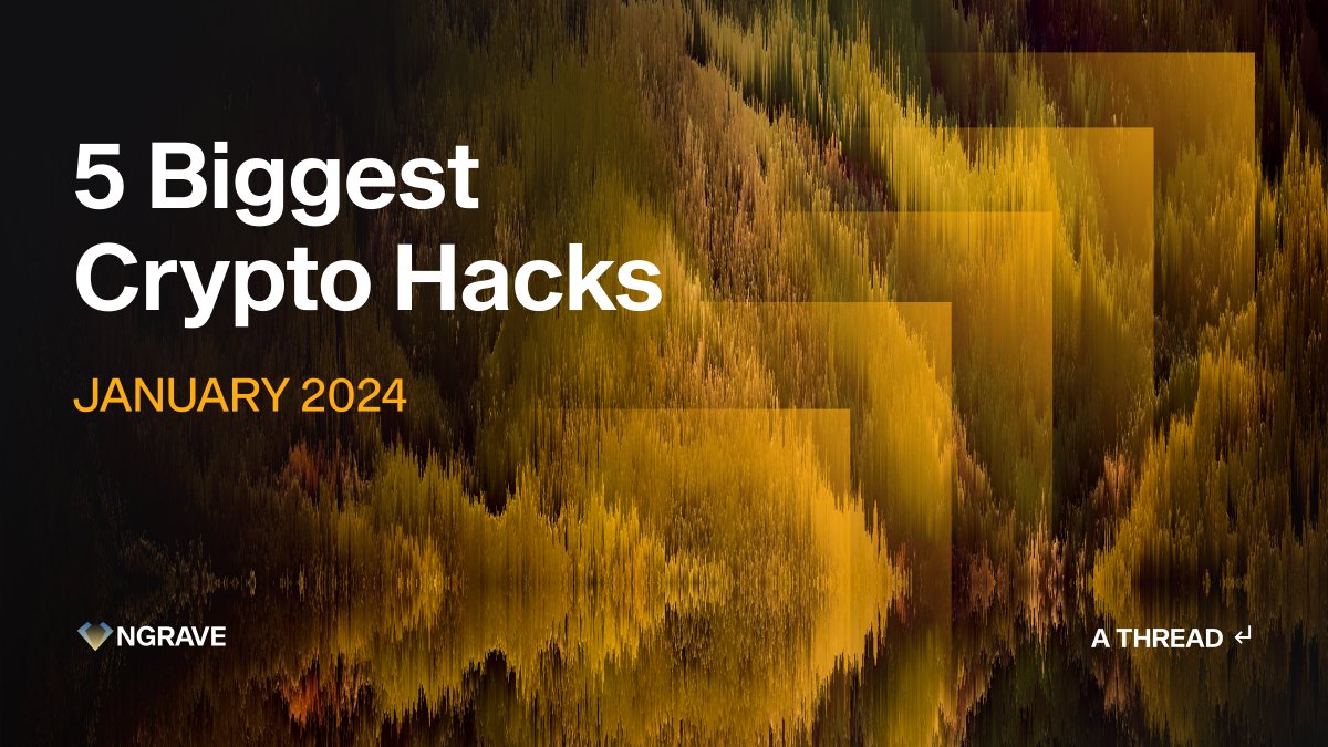 ngrave_official's tweet image. 🚨 Here are January's biggest crypto hacks! 🧵👇

For tips on how to stay secure, subscribe to our blog: ngrave.io/en/blog/overvi…

#StayCold