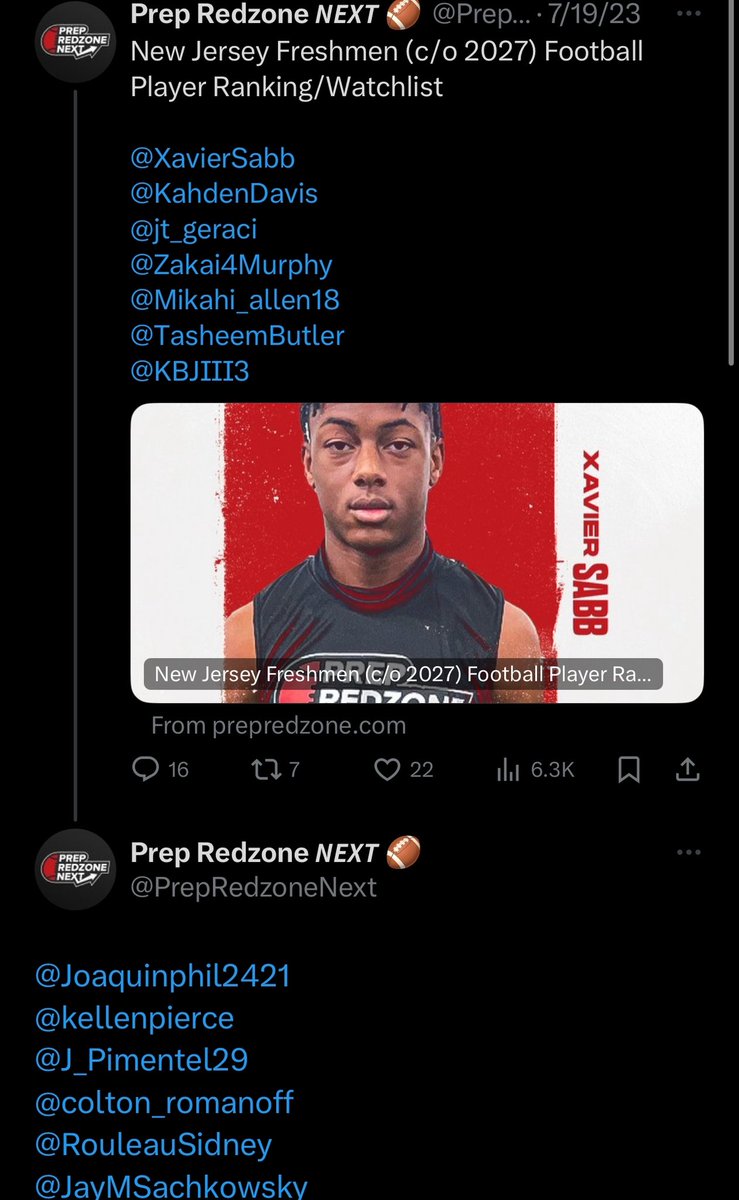 blessed to be in the class of ‘27 rankings/watchlist 🙏