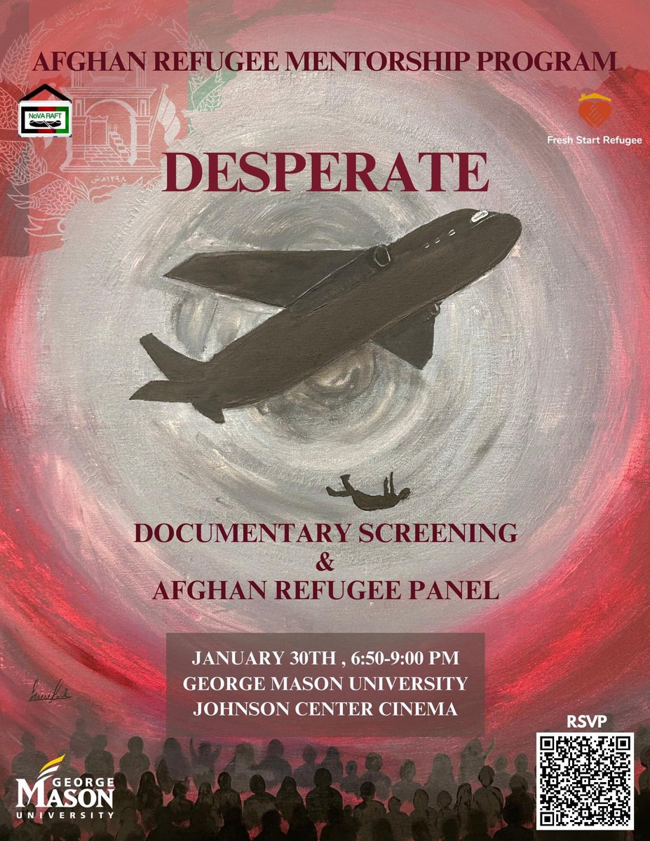 What an amazing event for our ACPS family at George Mason University💙👏🏽🙏🏾❤️🇦🇫🇺🇸 
Dr. Melanie Kay-Wyatt and friends and family were on hand to view Desperate — a documentary by Zahra Rahimi! 🤩
#ACPSfamily