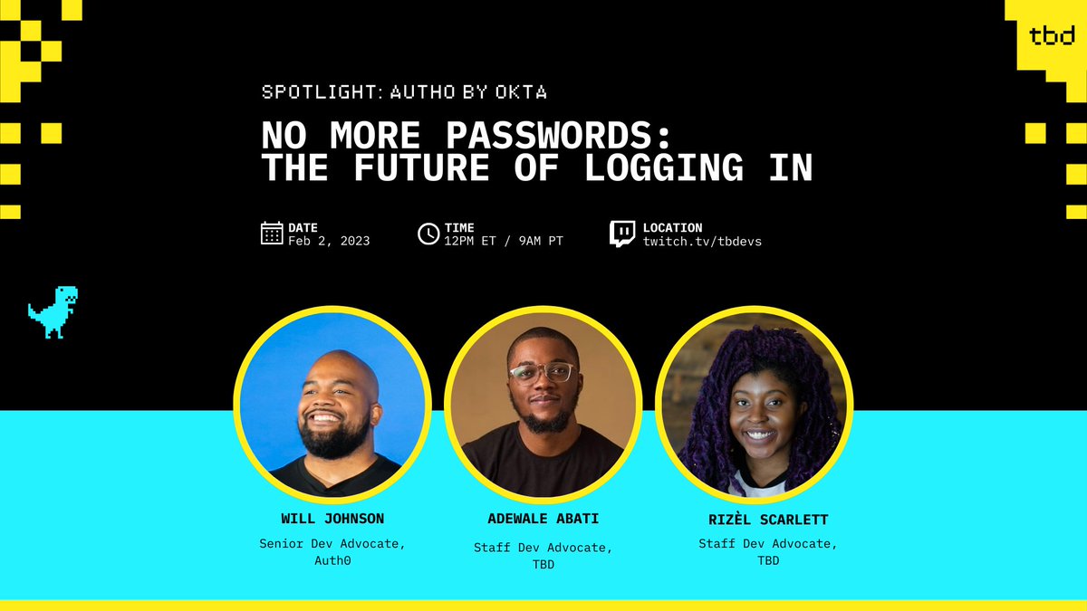 "I ain't got no more passwords in me, bruh" - famous words from <a href="/willjohnsonio/">Will Johnson</a>. His statement perfectly captures the frustration with traditional authentication.

Join me, <a href="/Ace_KYD/">Adewale</a>, and Will to learn how <a href="/auth0/">Auth0</a> is pushing the boundaries to redefine authentication– making it