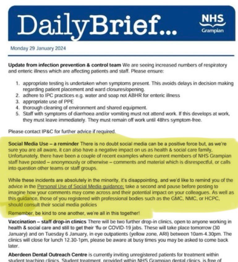 When NHS Grampian did decide to speak up following the below exposé from the Sunday Post regarding PAs holding stroke consultant bleeps, all they, unironically had to say was #bekind.