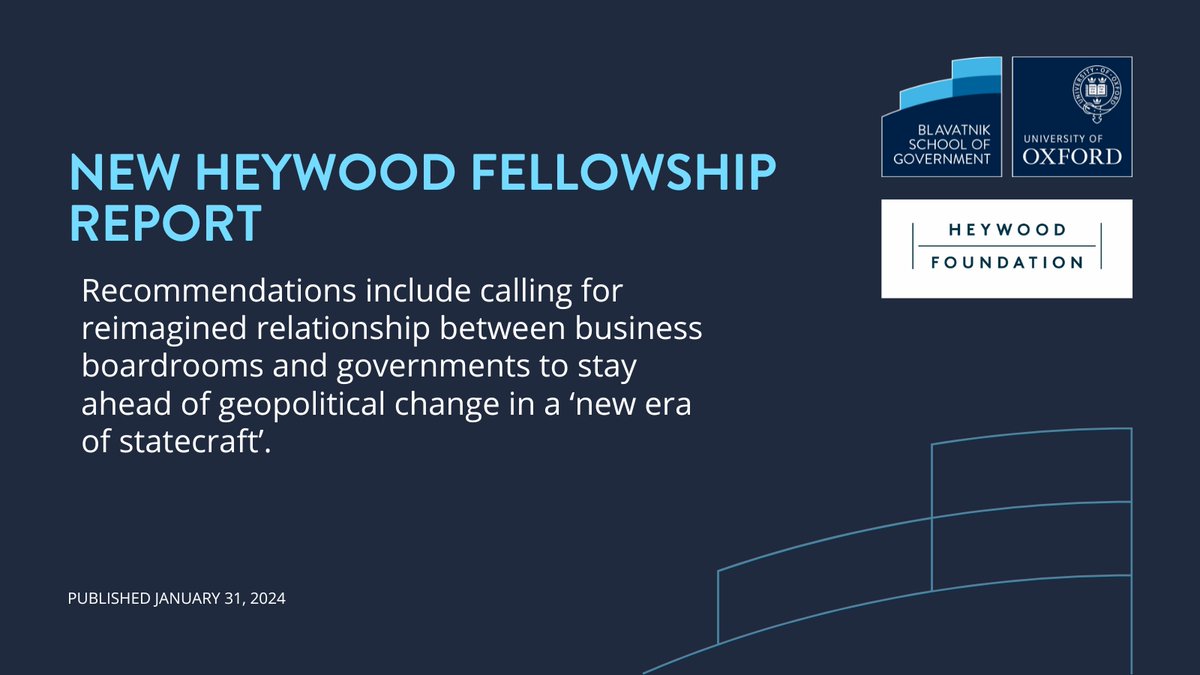 How do we navigate issues that increasingly fuse economic and security interests? New Heywood Fellowship report by @JonathanBlackUK gives recommendations for governments to stay ahead 👉tinyurl.com/4ctb9h5j @HeywoodFndation @HertfordCollege @ESRC #EconomicSecurity
