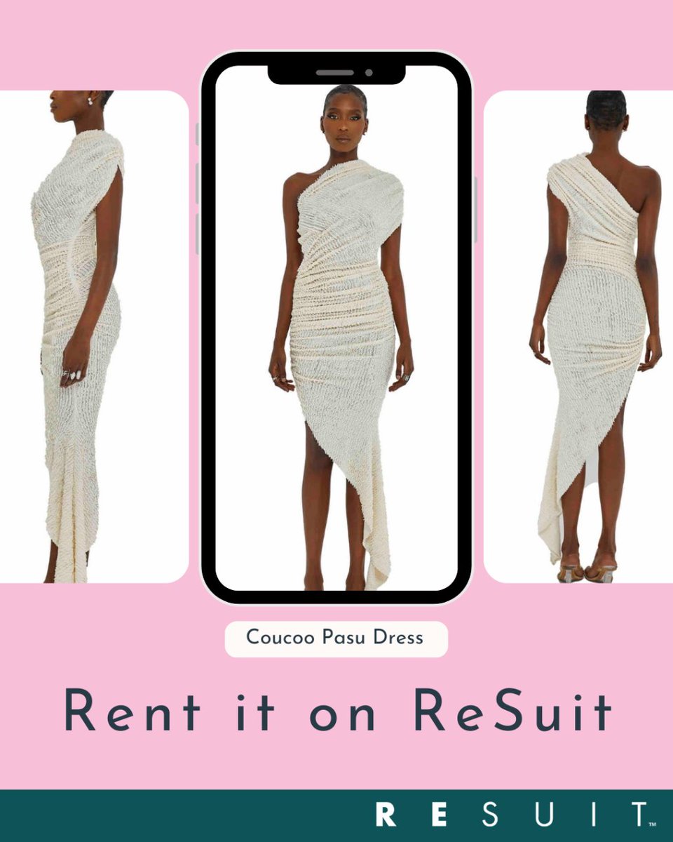 Get ready to make a splash at your next event with this Coucoo Pasu dress. Rent it today and let your fashion freedom shine!

#JoinReSuit #StyleInspiration #Prelovedfashion #ClothingRental #DressRental #RentFashion #WinterFashion #LuxuryFashion #RentTheLook #DesignerDresses