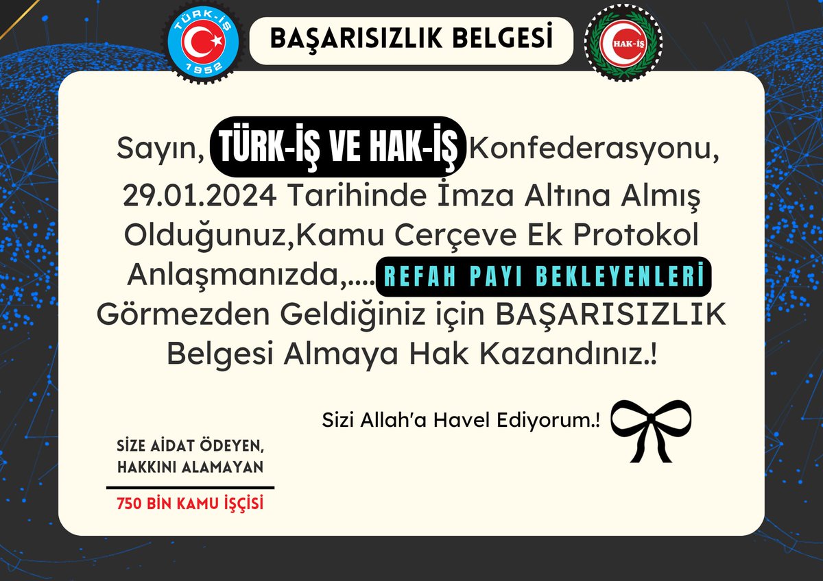 ✅ Memura % 49,25
✅ Memur Emeklisine % 49,25
✅ SSK Emeklisine % 49,25
✅ Bağ-Kur emeklisine % 49,25
✅ Asgari ücret % 49,11
❌ Kamu işçisi %32,57
İşçi ne istedi sendikalar ne yaptı_?
#isciMasadaSatıldı #iscininumuduRTE