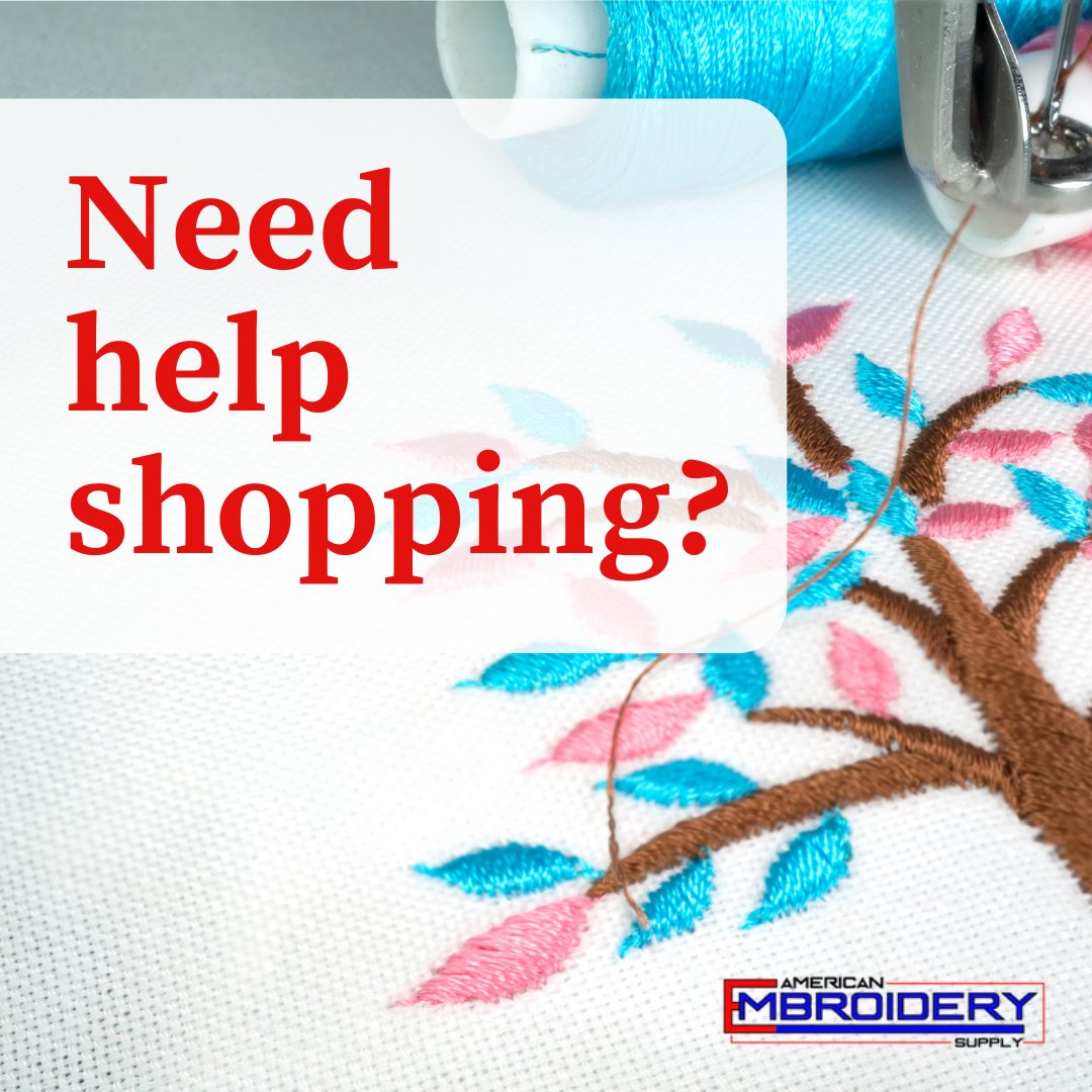 Need help shopping? Our expert customer care team has you covered. Get started at americanemb.com. 

#americanembroiderysupply #embroiderysupply #monograms #machineembroidery