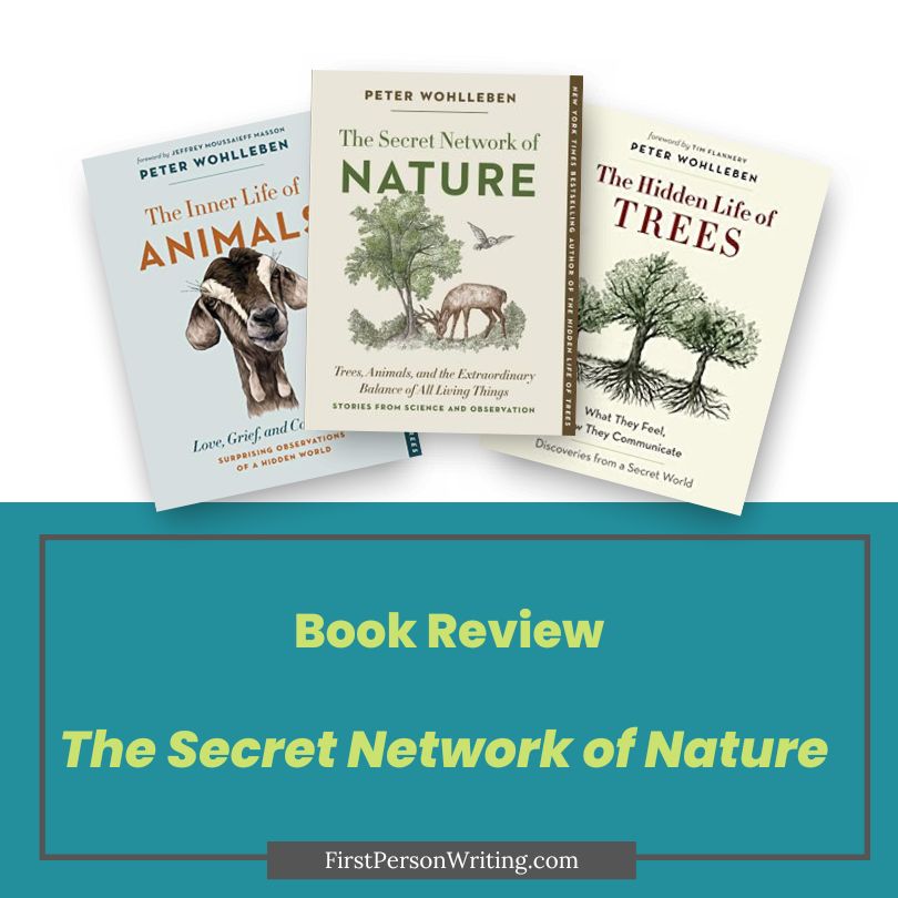 John Muir explained that “When we try to pick out anything by itself, we find it hitched to everything else in the Universe.” Wohlleben illustrates this point with specific stories of connection.   #BookReviewsByAmyLouJenkins #FirstPersonwriting #NatureWriting #GreenAndWildish