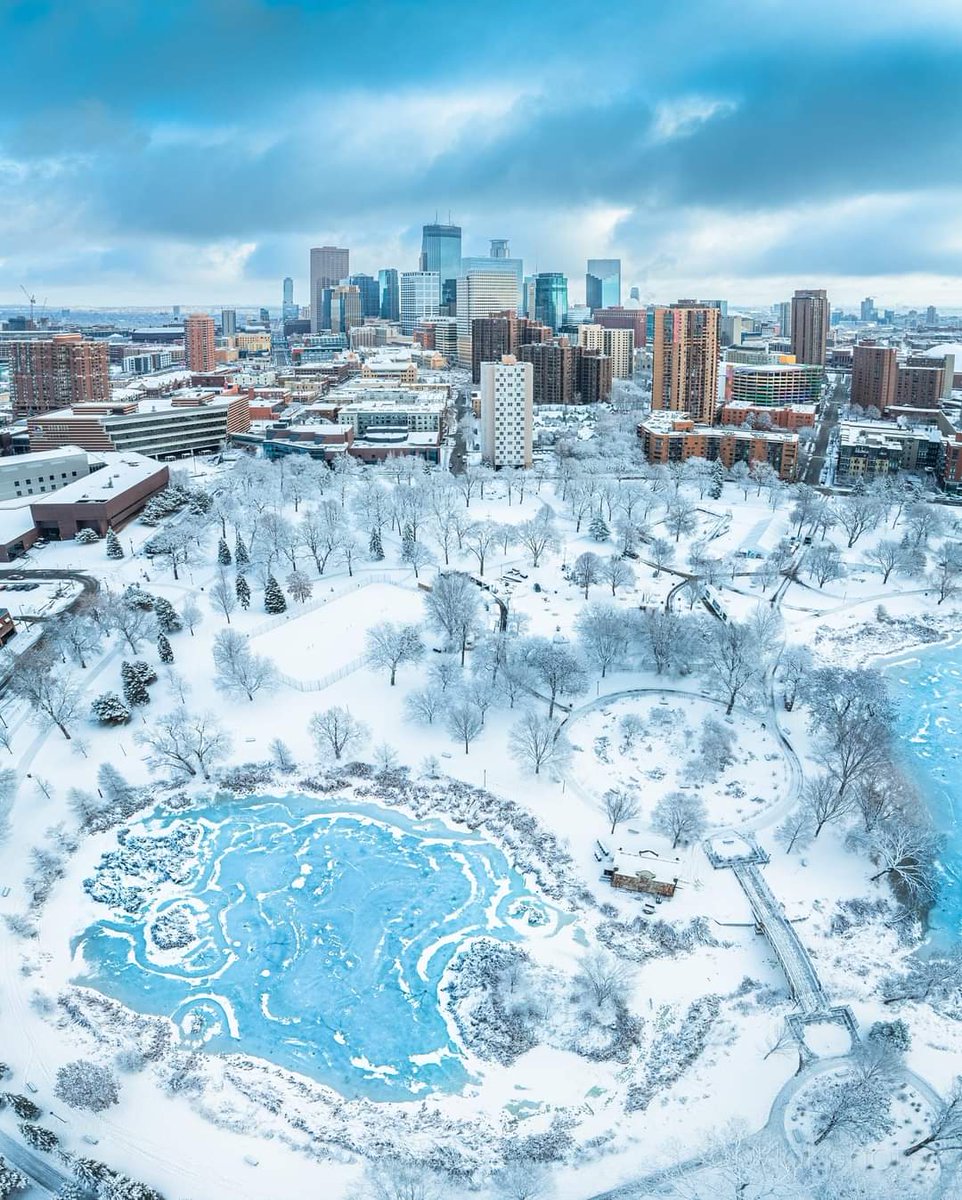 Loring Park in downtown Minneapolis covered in fresh snowfall

📸 @nklokphoto

#CaptureMinnesota #OnlyInMN #Minneapolis #StribMinnesota #Minnesota #DJI #DJIMavic #Mavic #Mavic3 #AirVuz #UnitedByDrone #Dronestagram #droneoftheday #Drone #Hasselblad #CityKillerz #artofvisuals