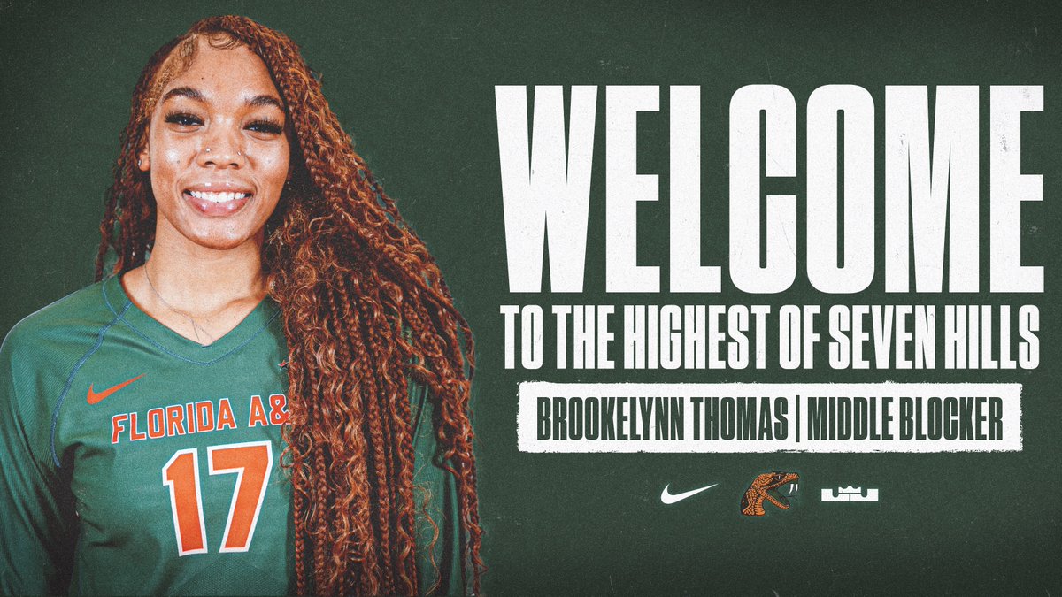 Rattler Nation, Join us in welcoming middle blocker Brookelynn Thomas. The graduate transfer from Winthrop was named First Team All-Big South during her senior season, reaching a career-high 105 blocks. 📰bit.ly/4bleJOK #FAMU | #Rattlers