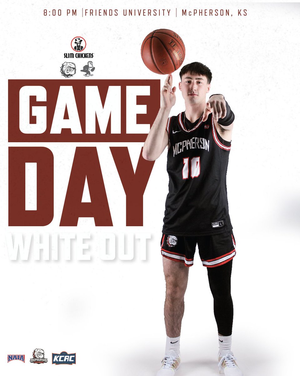 🚩 GAME DAY 🚩
WHITE OUT GAME!
First 100 students get a Free T-Shirt!
🆚 Friends University
⏰ 8:00 PM
📍 McPherson, KS
📺kcacnetwork.com/mcpherson/
🎟️macbulldogs.com/sports/2020/8/…
#BulldogPride