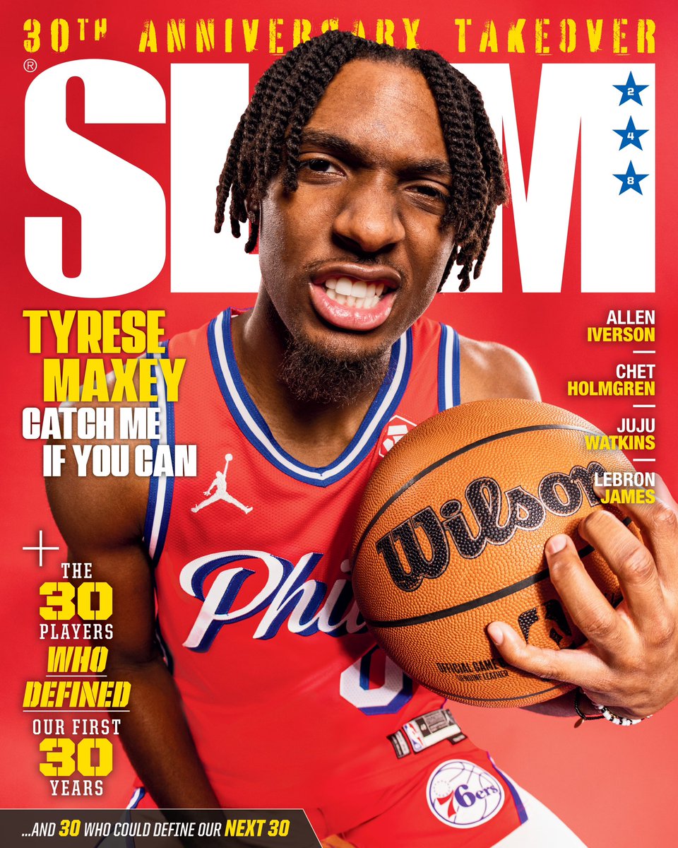 Let’s go!!!! My second cover shot for @SLAMonline featuring @TyreseMaxey !! This one means a lot to me - I’ve known Tyrese since before he was drafted to Philly… to watch all the hard work and early mornings pay off over these years culminating in this is pretty special.