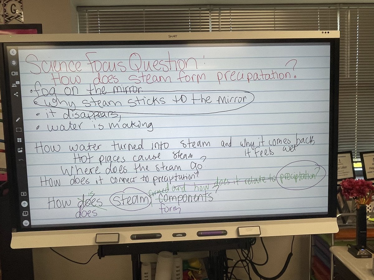 The collaboration of developing a science focus question based on what students know, have learned, and observed through phenomena is a process! It takes practice, but the science inquiry I heard today made it ALL worth it! #IMPACT through science! @FBISDscience @CVME4thgrade