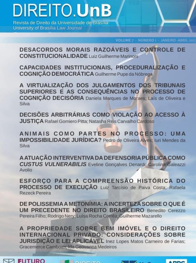 UnB_Direito's tweet photo. 🎉 O Número 1 do Volume 7 de 2023 da Revista DIREITO.UnB está no site da Revista. A Edição reúne 8 artigos que versam sobre o Direito Processual e Tutela dos Direitos ⚖️ 🧑🏾‍⚖️:https://t.co/3T9P4oA8yK. Tá esperando o quê para conferir? 🤨 😂 🥰 https://t.co/aYYtV8irHC