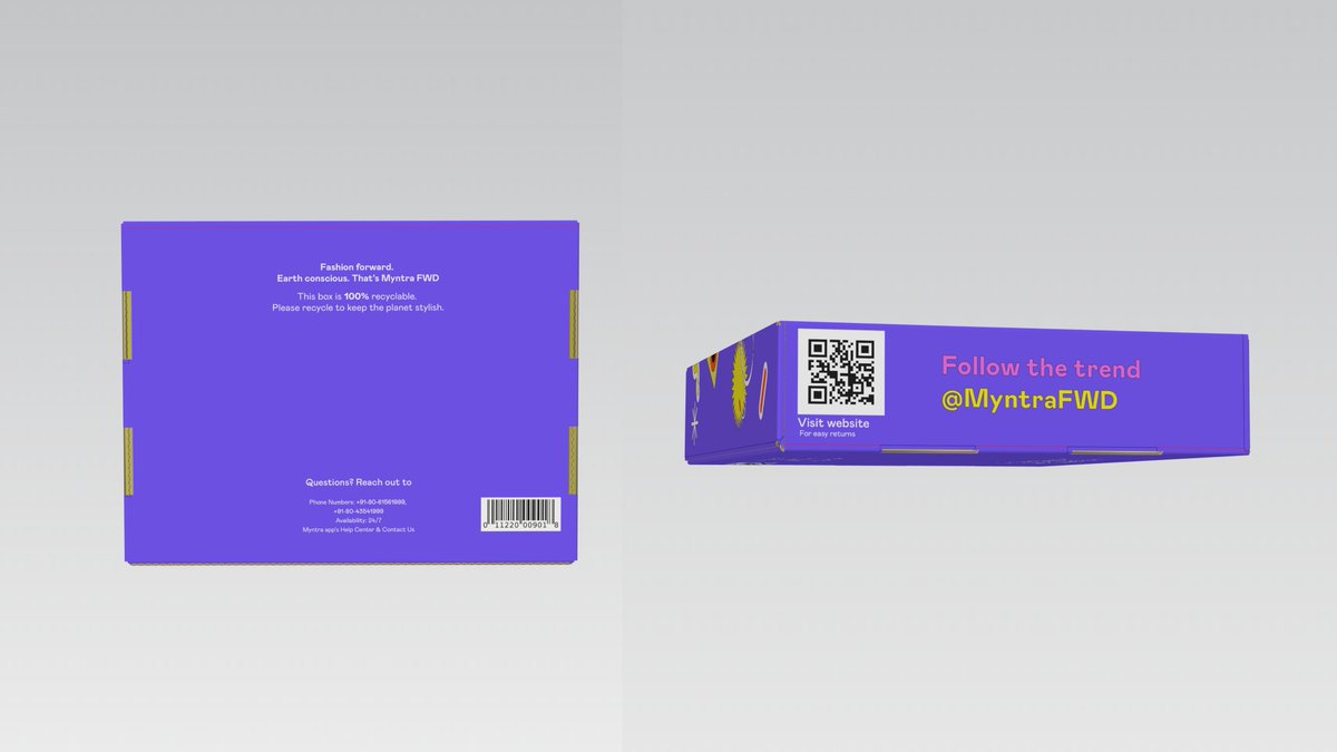 anushkashah2304's tweet photo. For my trendspotting assignment, I used @WGSN trends to redesign packaging with Modern Nostalgia Fusion and Bold Vibrant. A fresh take for @Myntra FWD. #WGSNTrends #ModernNostalgia #BoldVibrant #MyntraFWD https://t.co/HzXrWXvtJ4