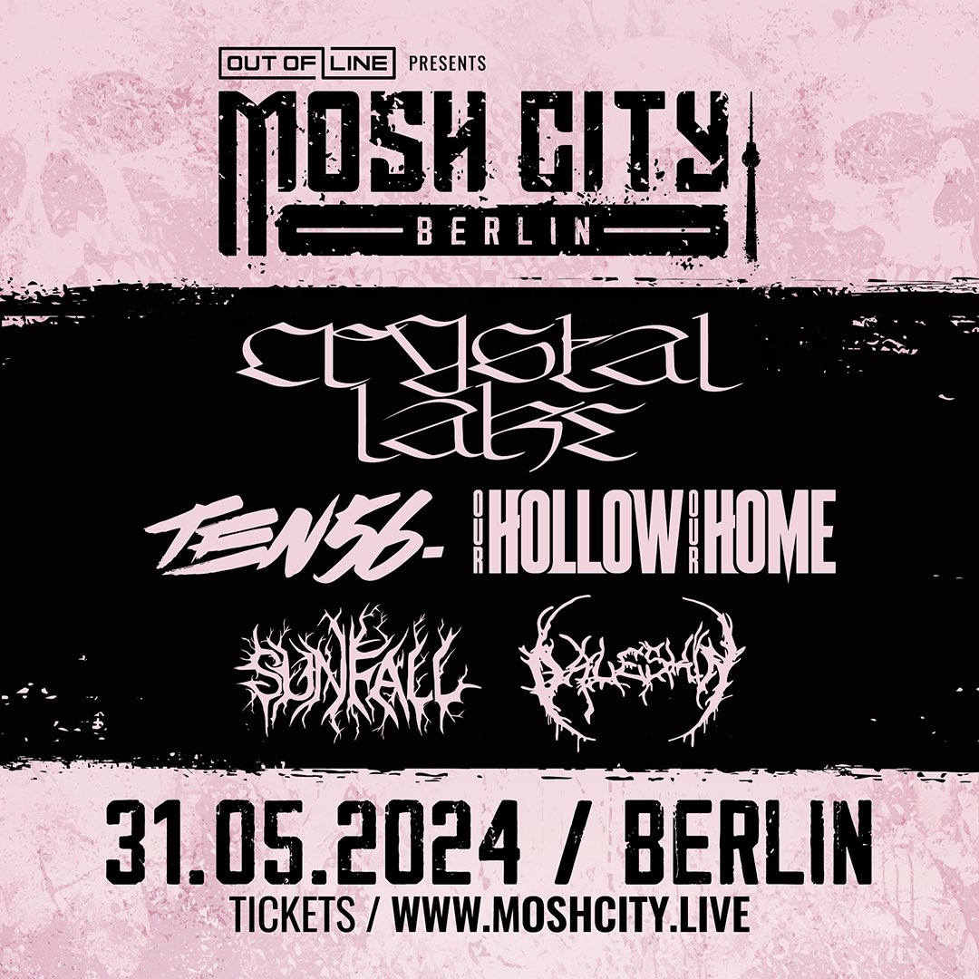 Mosh City Berlin 🇩🇪 We’ll be heading to Germany in May to play this ripper of a festival with Crystal Lake, Ten56, Sunfall, Paleskin & more! 🔥 We couldn’t attend last years, so we’re super stoked to have been invited back for this one. #teamohoh #teamohohforever