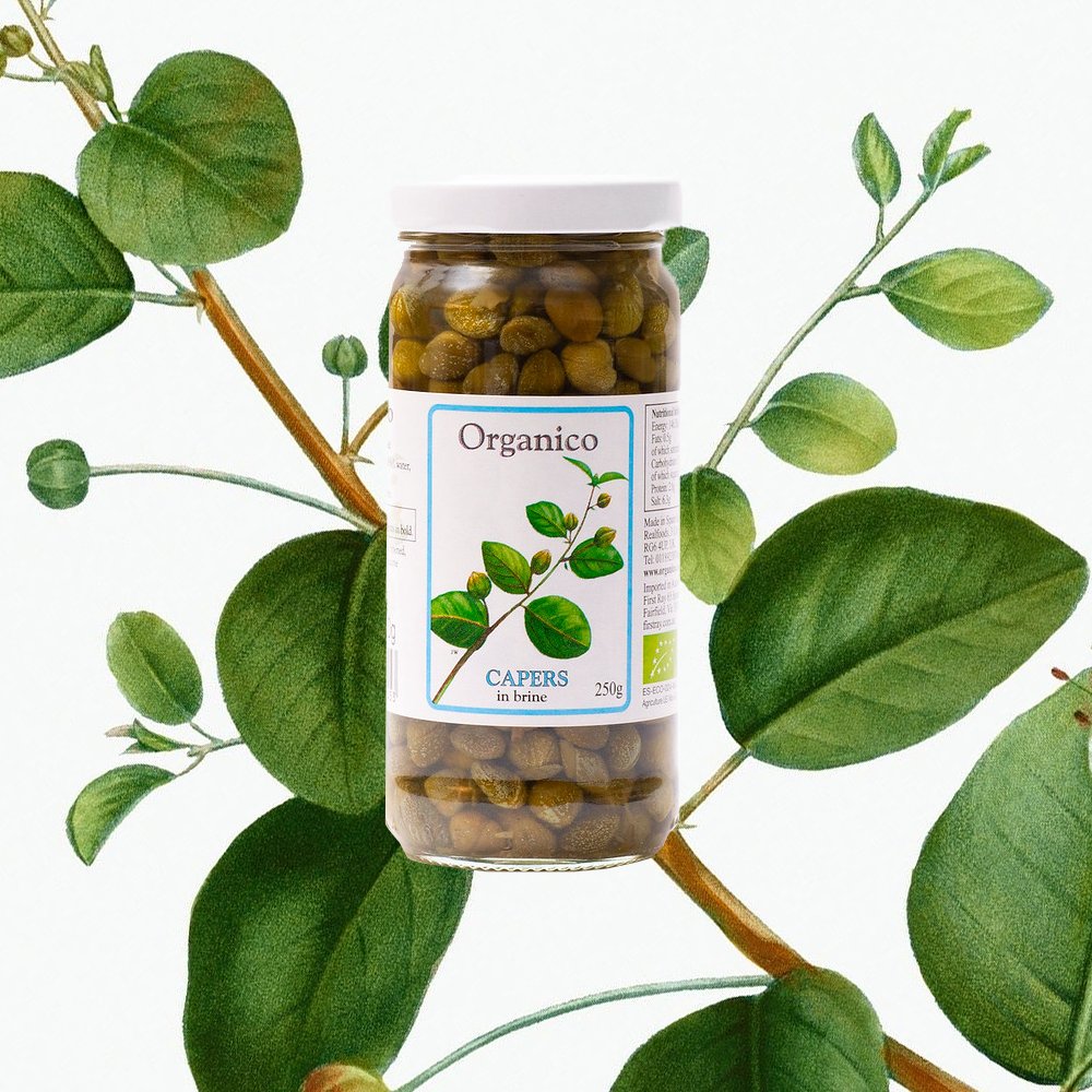 Our Organico capers are a store-cupboard essential, excellent to perk up a variety of dishes, salads and sauces with an intense, slightly wild flavour. 😋 On offer at our online shop now! organicorealfoods.com/collections/sp…