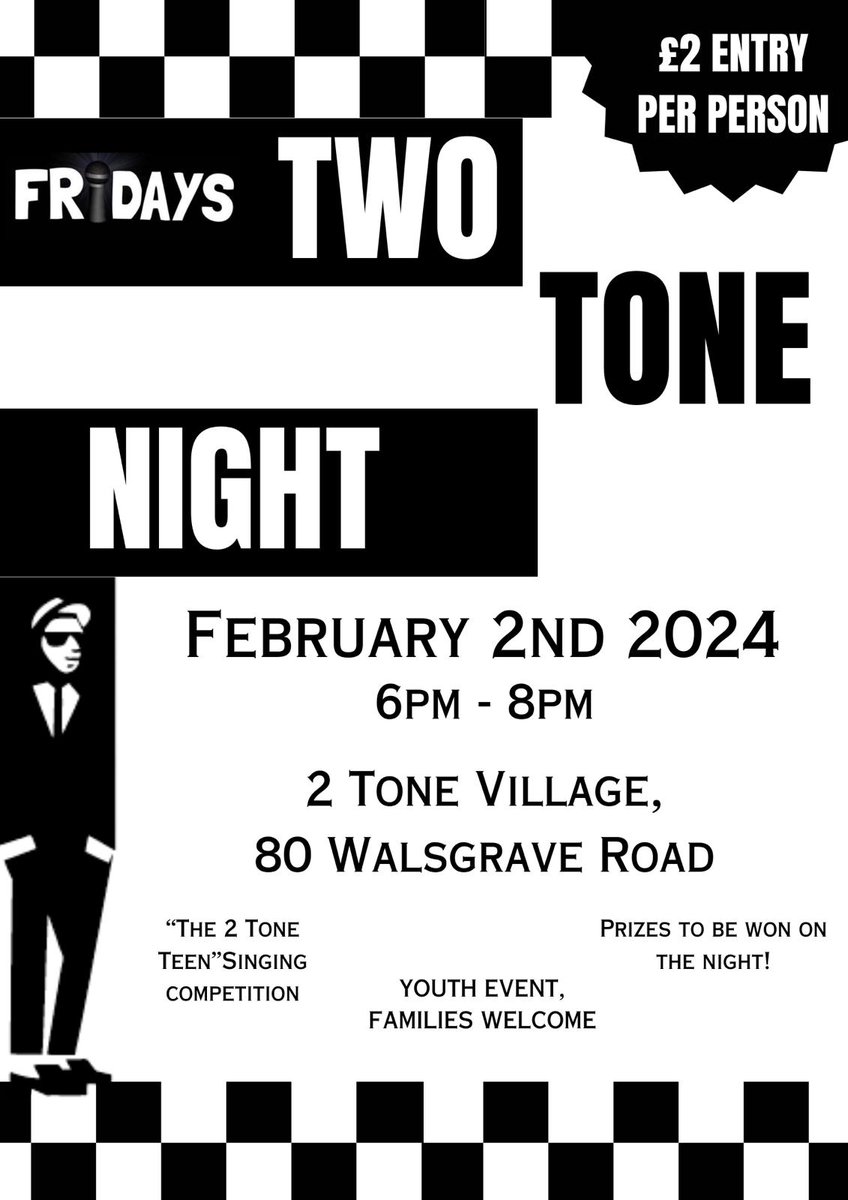 Please come down all young people, all for under 18 and families who want a safe and secure place packed with entertainment and education such as music artists, barbers, make up artists, themes you can choose on. Cv writing, prizes and more every 1st Friday of the month