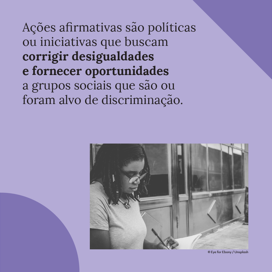 obaap_'s tweet photo. As ações afirmativas visam reduzir desigualdades históricas que atingem alguns grupos sociais. Por isso, é indispensável conhecer os seus primeiros passos no Brasil. 
Saiba mais sobre essas políticas no "Guia básico de ações afirmativas na pós-graduação”: https://t.co/RMD5nClslc https://t.co/PPwQ9t54es