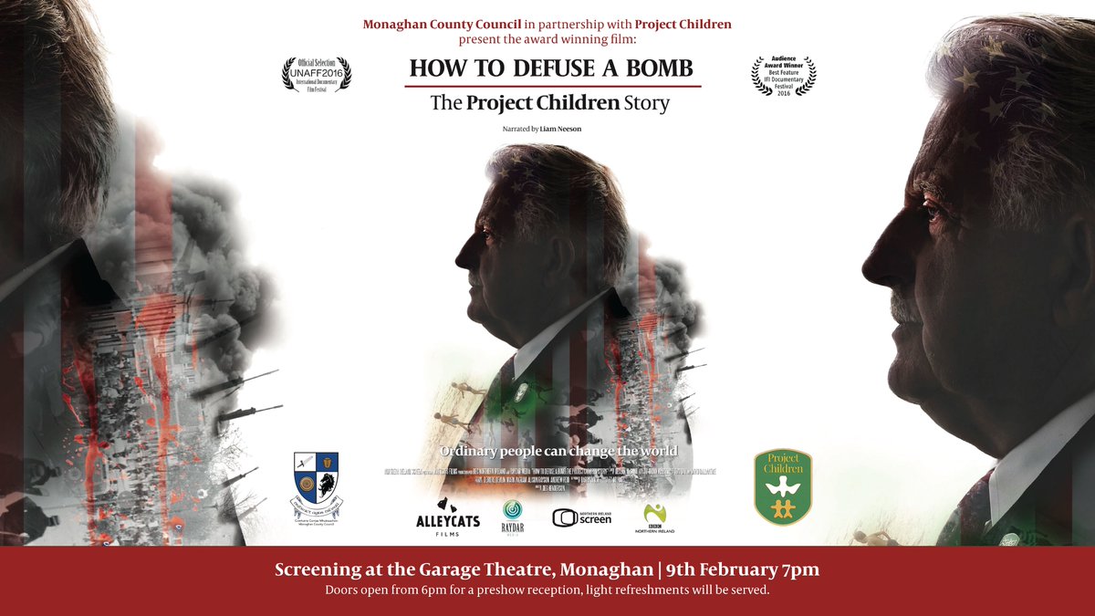 Monaghan County Museum (@museum_county) on Twitter photo Monaghan County Council is proud to announce a new cultural partnership with Project Children.
To book your free tickets to 'How to Defuse a Bomb -The Project Children Story' at the <a href="/garagetheatremn/">Garage Theatre</a> Friday February 9th from 6pm go to eventbrite.com/e/811292175737… Monaghan County Council is proud to announce a new cultural partnership with Project Children.
To book your free tickets to 'How to Defuse a Bomb -The Project Children Story' at the <a href="/garagetheatremn/">Garage Theatre</a> Friday February 9th from 6pm go to eventbrite.com/e/811292175737…
