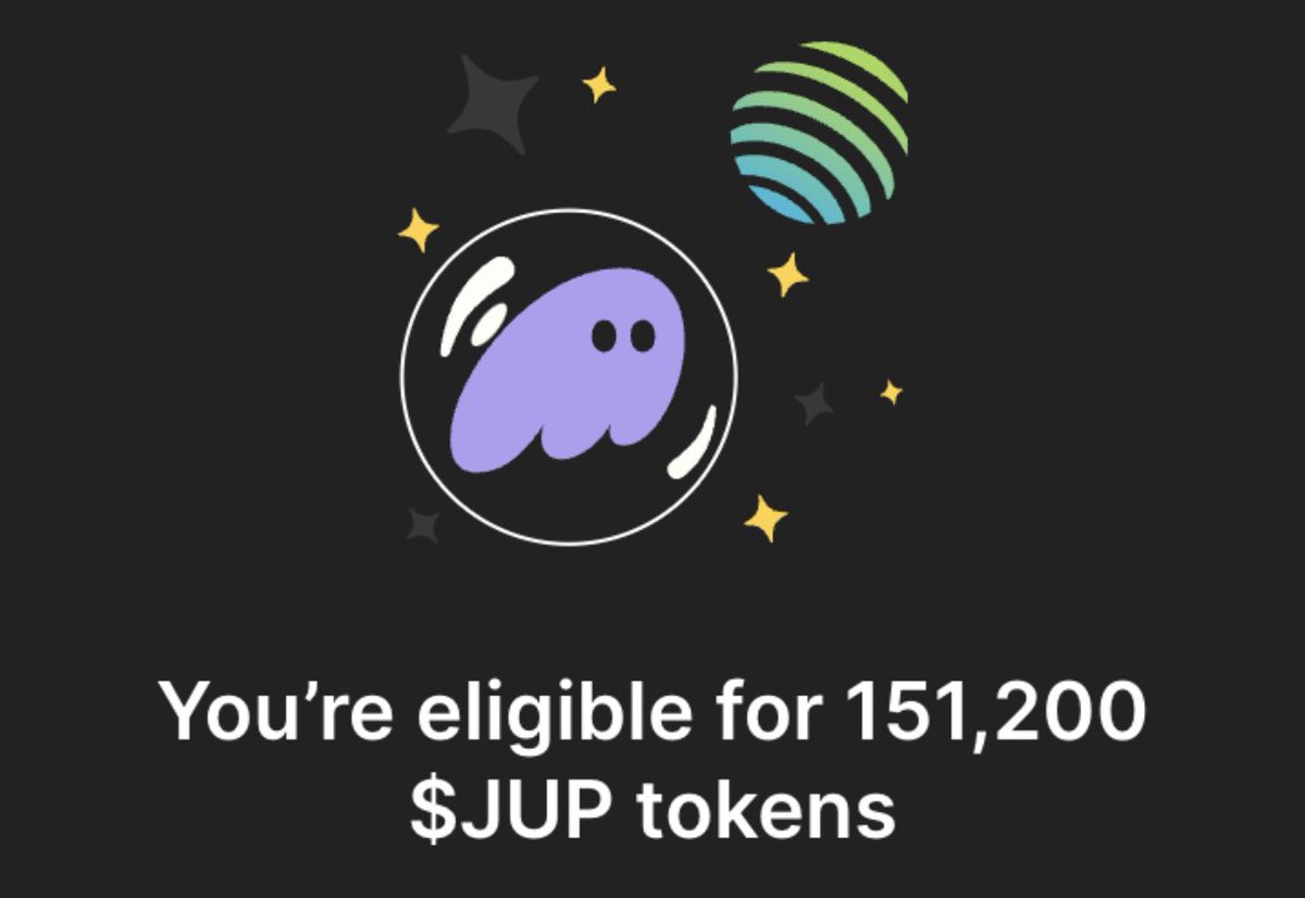 The ticker is $JUP

Happy JUP day everyone